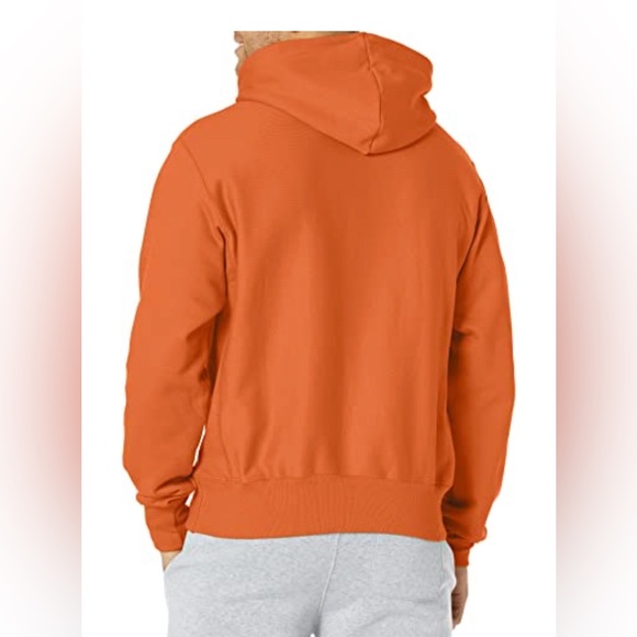 Champion Reverse Weave Pullover Hooded Sweatshirt size small texas orange - Picture 2 of 7